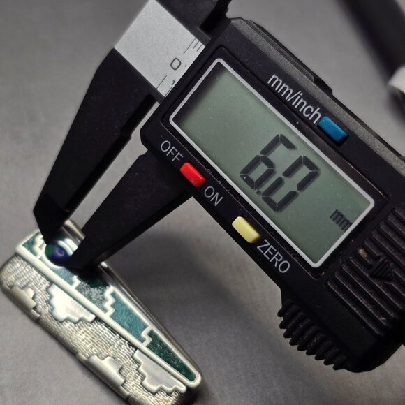 Carolyn Pollack Relios Sterling Silver Inlay Turquoise Malachite Lapis Brooch 2" - Picture 5 of 11